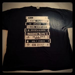 Old School Hip Hop Cassette Tape Tee